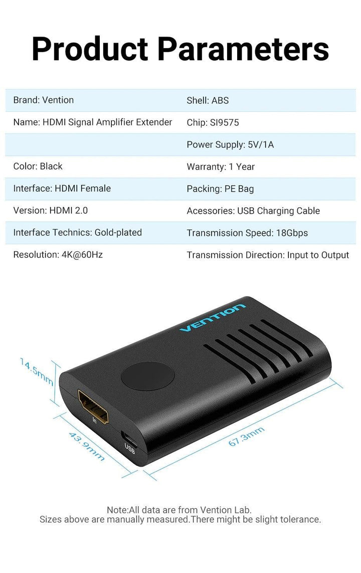 4K HDMI Extender Repeater Amplifier 60m - Aussie Gadgets