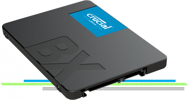 Crucial BX500 500GB 2.5" SATA3 6Gb/s SSD - 3D NAND 550/500MB/s 7mm 1.5 mil MTBF 3yr wty Acronis True Image Solid State Drive