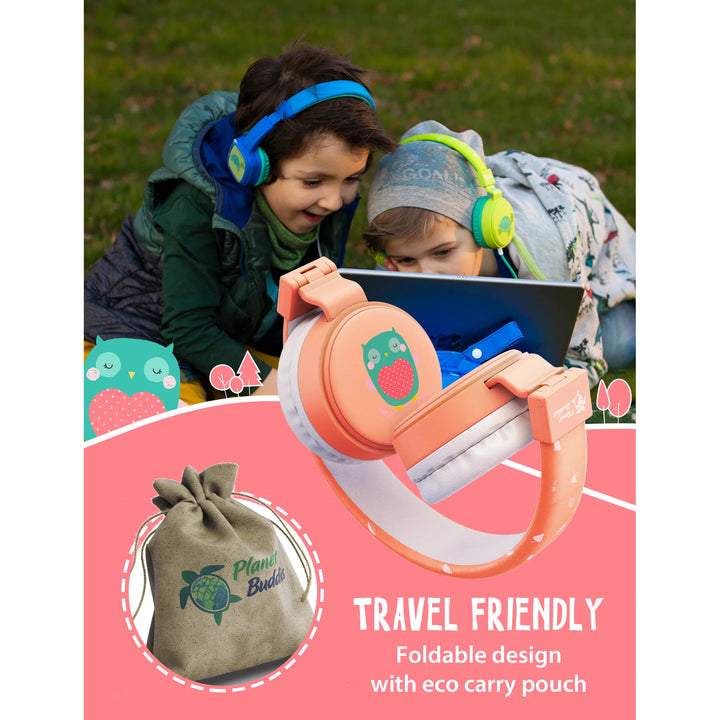 Kids Wired Headphones Olive the Owl - Aussie Gadgets