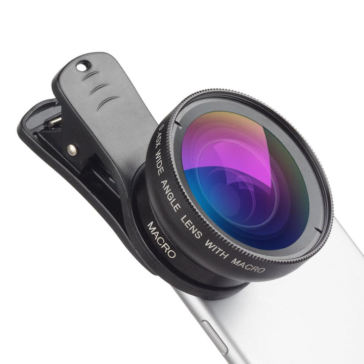 Apexel 2-in-1 Phone Lens Kit 0.45x Super-Wide Angle 12.5x Super-Macro Lens - Aussie Gadgets