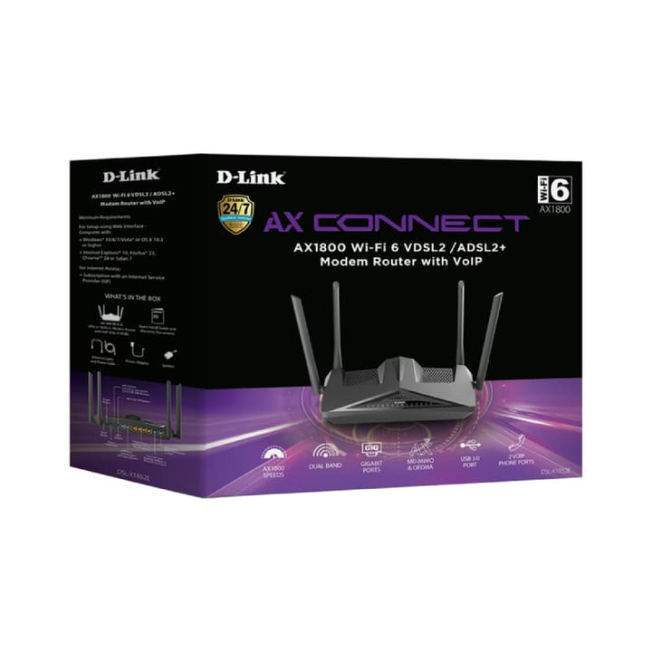 AX1800 VDSL2 ADSL2+ Gigabit Modem Router with VoIP - Aussie Gadgets