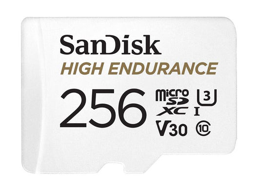 High Endurance 256GB microSD C10 U3 V30