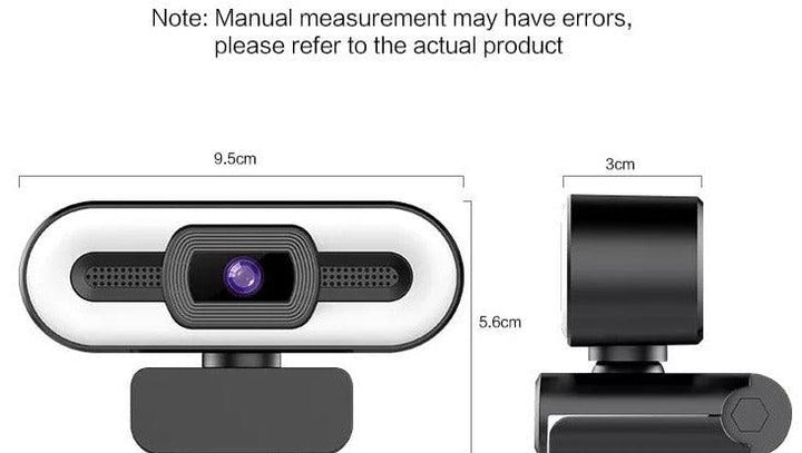 2K Full HD Widescreen Webcam with Fill Light - Aussie Gadgets