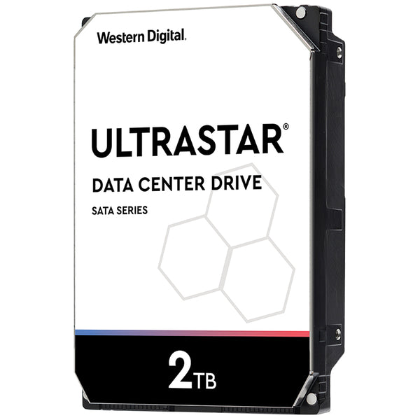WD Ultrastar 2TB 3.5" Enterprise HDD SATA 128MB 7200RPM 512N SE DC HA210 24x7 600MB Buffer 2mil hrs MTBF 5yrs wty HUS722T2TALA604