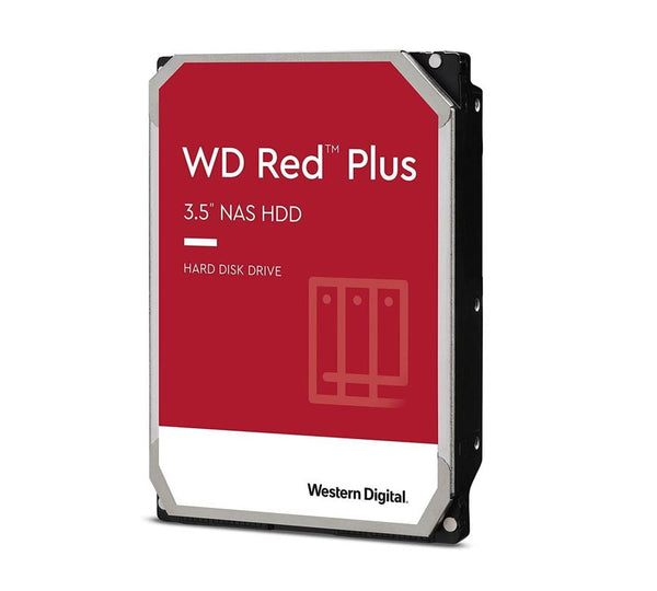 WD Red Plus 12TB 3.5" NAS HDD SATA3 7200RPM 256MB Cache 24x7 180TBW ~8-bays NASware 3.0 CMR Tech 3yrs wty