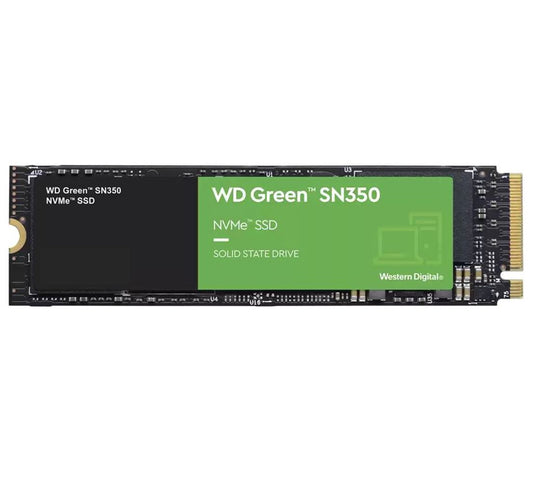 WD Green SN350 1TB M.2 NVMe SSD 3200MB/s 2500MB/s R/W 340K/380K IOPS1M hr MTTF 3yrs wty
