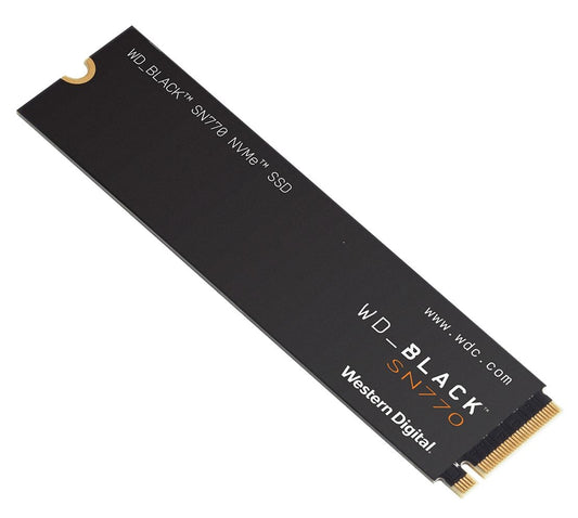 WD Black SN770 250GB Gen4 NVMe SSD - 4000MB/s 2000MB/s R/W 200TBW 240K/470K IOPS 1.75M Hrs MTBF M.2 PCIe4.0 5yrs ~WDS250G1B0E