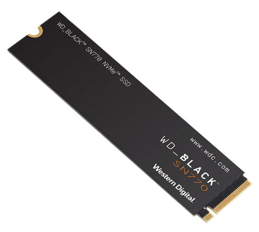 WD Black SN770 2TB Gen4 NVMe SSD - 5150MB/s 4850MB/s R/W 1200TBW 650K/800K IOPS 1.75M Hrs MTBF M.2 PCIe4.0 5yrs ~WDS200T3X0C