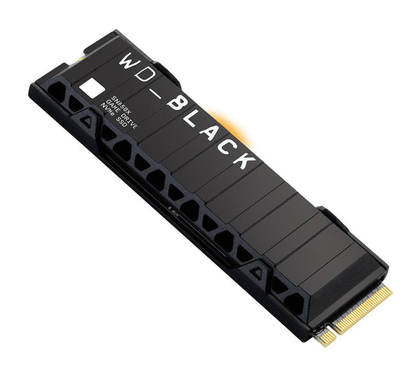 WD Black SN850X 2TB Gen4 NVMe SSD Heatsink for PS5 - 7300MB/s 6600MB/s R/W 1200TBW 1200K/1100K IOPS 1.75M Hrs MTBF 5yrs ~WDS200T1XHE