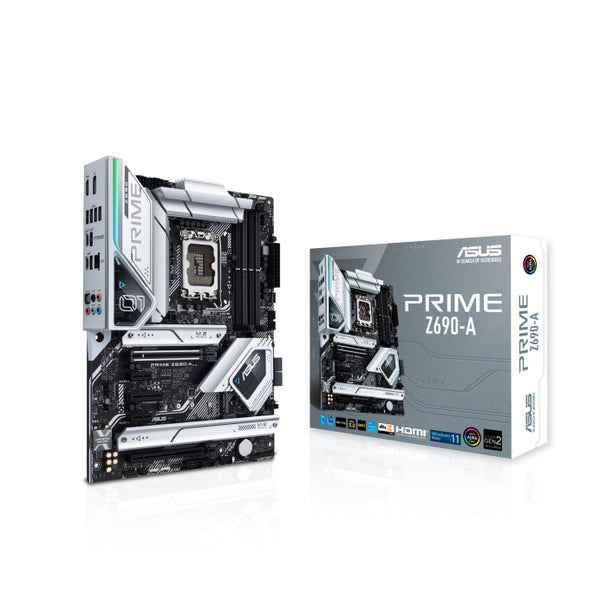 PRIME Z690-A Intel LGA 1700 ATX Motherboard DDR5, PCIe 5.0, 4xM.2, HDMI, DP, 2.5 Gb Ethernet, USB-C, 16+1 DrMOS, Thunderbolt, RGB