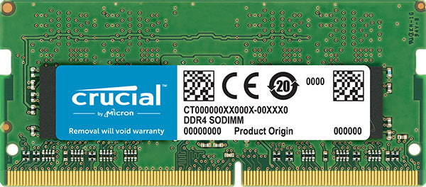 Crucial 8GB (1x8GB) DDR4 SODIMM 3200MHz CL22 1.2V Single Ranked Notebook Laptop Memory RAM - Aussie Gadgets