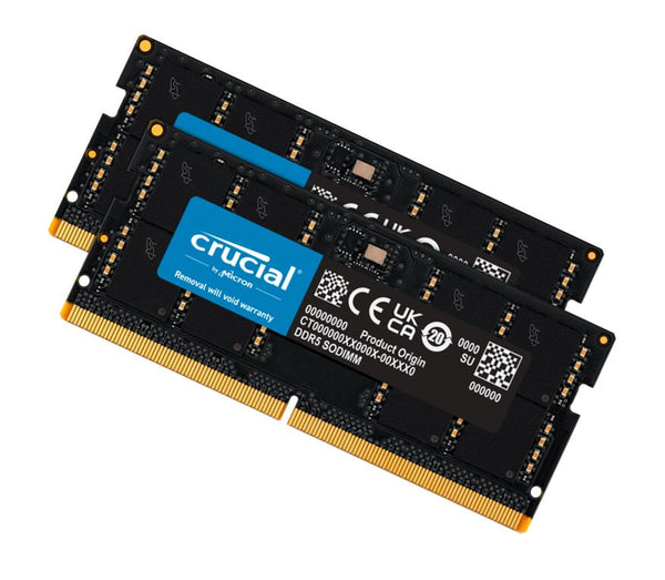 Crucial 32GB (2x16GB) DDR5 SODIMM 4800MHz C40 1.1V Notebook Laptop Memory - Aussie Gadgets