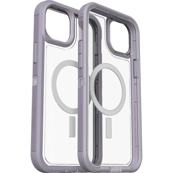 OtterBox Defender XT Clear MagSafe Apple iPhone 14 Plus Case Lavender Sky (Purple)