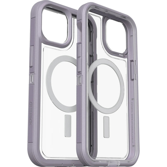 OtterBox Defender XT Clear MagSafe Apple iPhone 14 / iPhone 13 Case Lavender Sky(Purple)