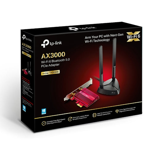 TP-Link Archer TX3000E AX3000 Wi-Fi 6 (802.11ax) Bluetooth 5.0 PCIe Adapter