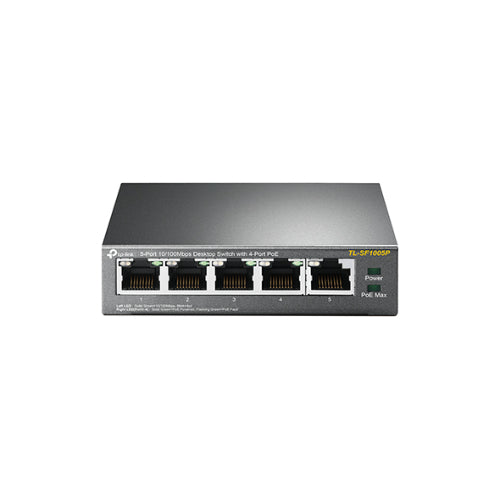 TP-Link TL-SF1005P 5-Port 10/100Mbps Desktop Switch with 4-Port PoE 58W