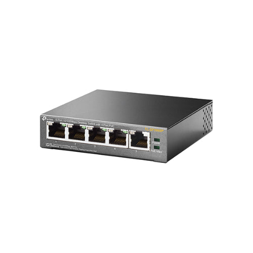 TP-Link TL-SF1005P 5-Port 10/100Mbps Desktop Switch with 4-Port PoE 58W