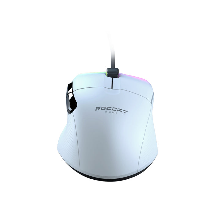 Kone Pro Lightweight Ergonomic RGB Gaming Mouse - White - Aussie Gadgets