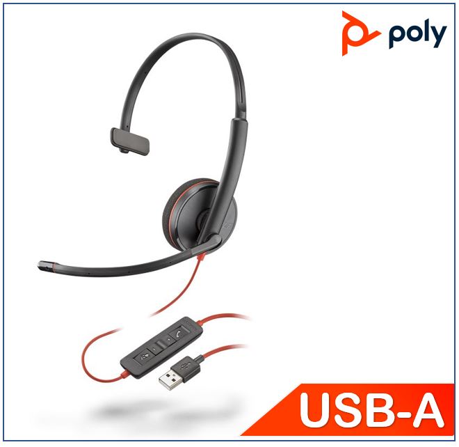Poly Plantronics Blackwire 3210 Corded Headset