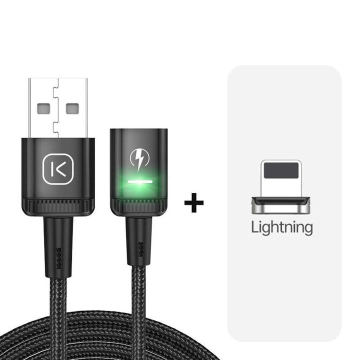 Magnetic 3-in-1 Fast Charging USB Cable -  Micro-USB Type-C Lightning - Aussie Gadgets