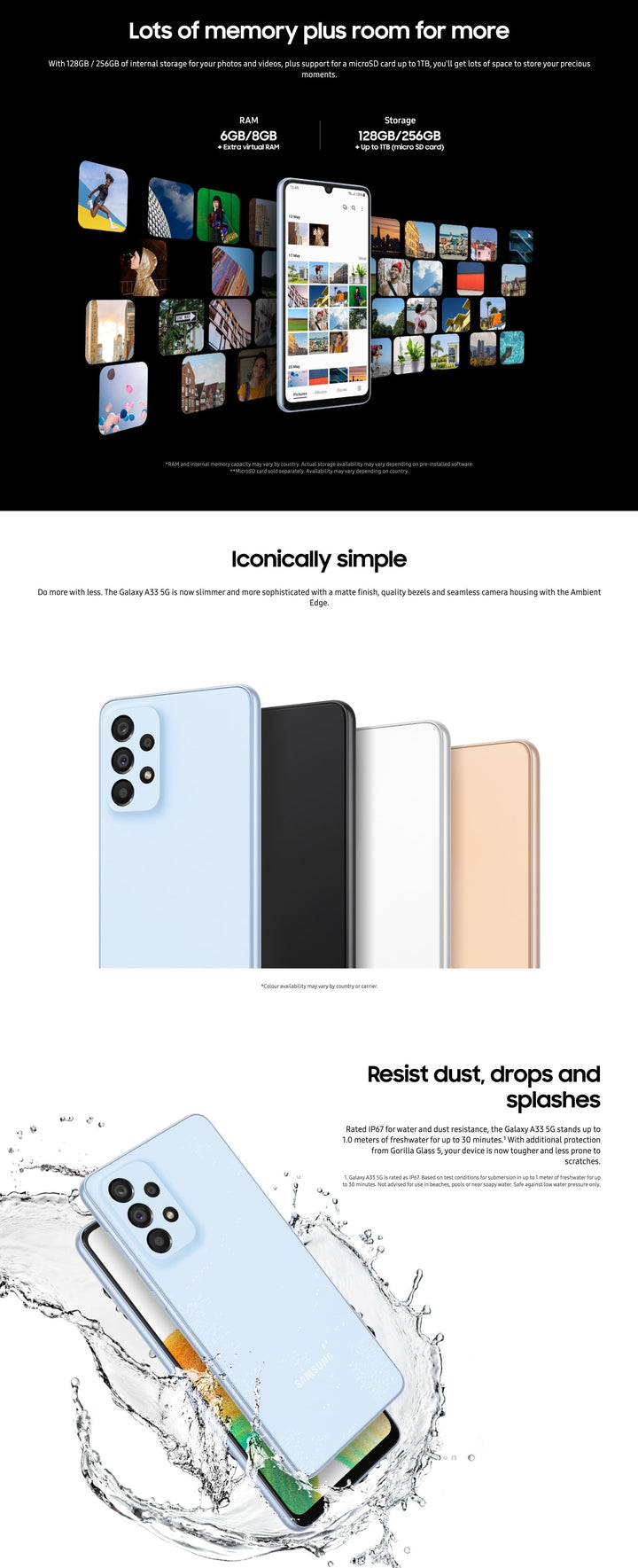Galaxy A33 5G 6.4" 128GB 48MP Phone - Aussie Gadgets