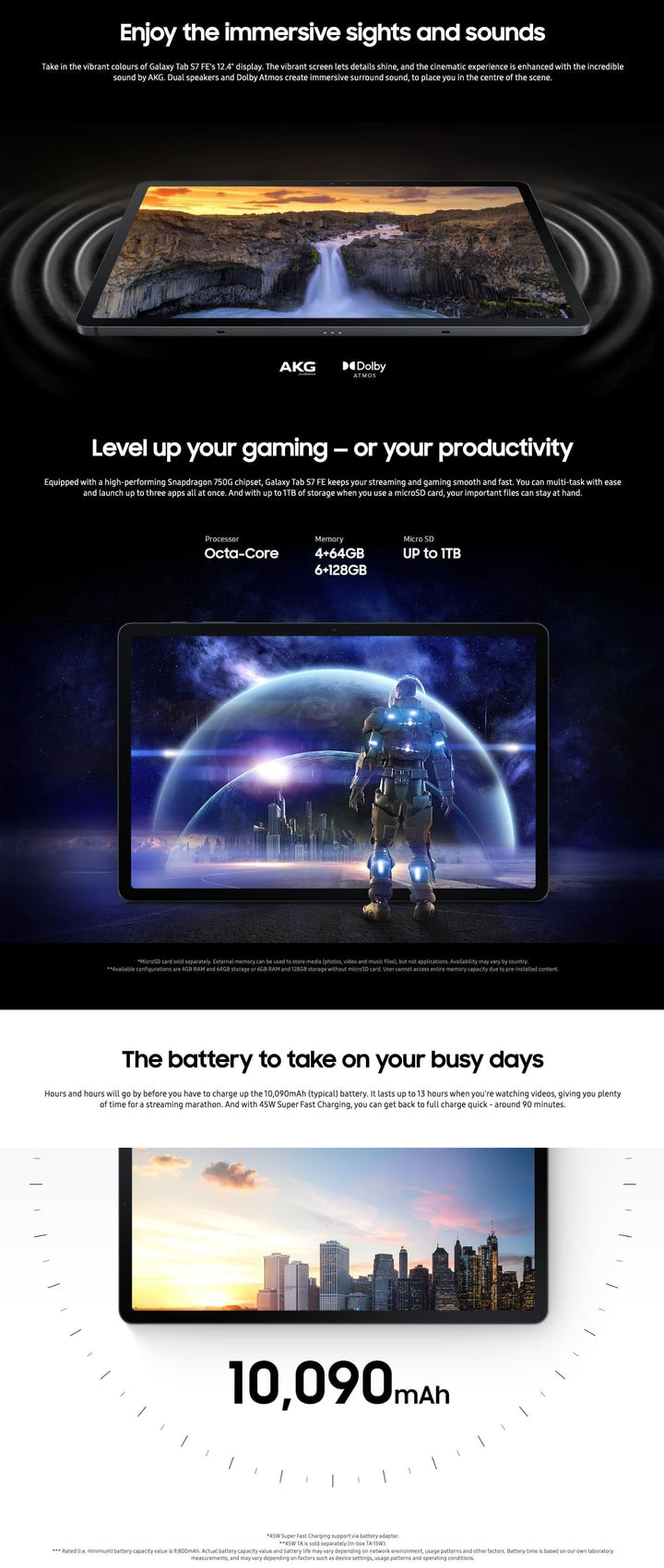 Galaxy Tab S7 FE 12.4" 64GB WIFI S-PEN 8MP USB-C Tablet - Aussie Gadgets
