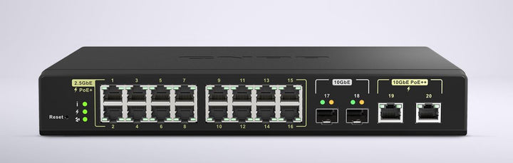 QNAP QSW-M2116P-2T2S -16 ports 2.5GbE RJ45 with 802.3at(30W)