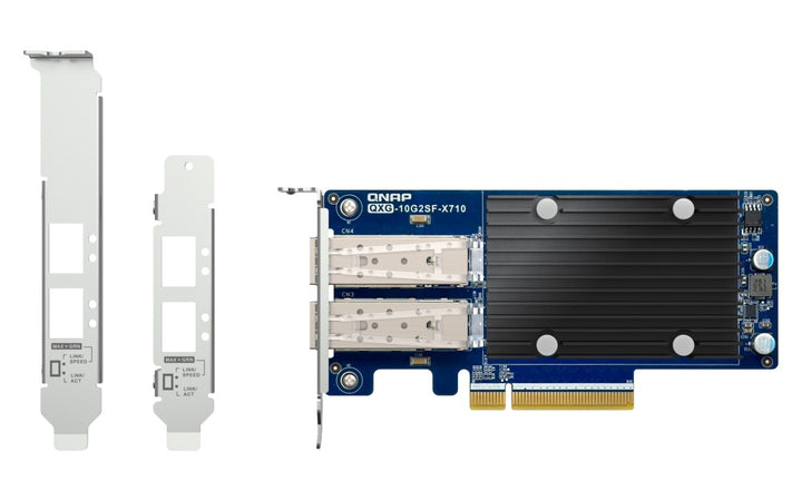 QNA PQXG-10G2SF-X710 Dual-port SFP+ 10GbE network expansion card; low-profile form factor; PCIe Gen3 x8  3 Years Warranty