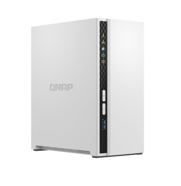 QNAP TS-233 2 Bay NAS ARM 4-core Cortex-A55 2.0GHz processor 2GB Hot-swappable 1xGbE WOL 2xUSB2.0 1xUSB3.2 FAN 2 year warranty