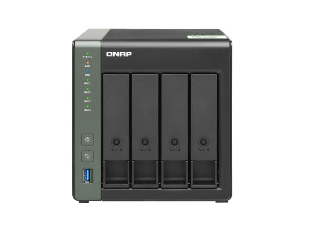 QNAP NAS TS-431KX-2G 4 Bay NAS Alpine AL-214 4-Core 1.7GHz 2GB DDR3 512MB 4x3.5' SATA Hot Swap 2xGbE 3xUSB 3.2 Tower LED Windows/MAC