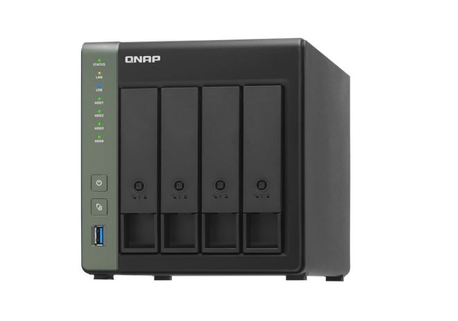 QNAP NAS TS-431KX-2G 4 Bay NAS Alpine AL-214 4-Core 1.7GHz 2GB DDR3 512MB 4x3.5' SATA Hot Swap 2xGbE 3xUSB 3.2 Tower LED Windows/MAC