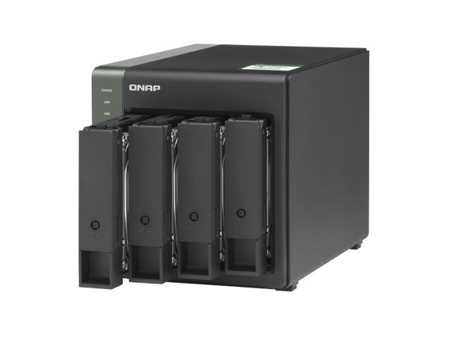 QNAP NAS TS-431KX-2G 4 Bay NAS Alpine AL-214 4-Core 1.7GHz 2GB DDR3 512MB 4x3.5' SATA Hot Swap 2xGbE 3xUSB 3.2 Tower LED Windows/MAC