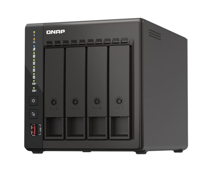 QNAP TS-453E-8G 4 Bay NAS Intel Celeron J6412 UHD Graphics 8GB Hot-swappable 2XM.2 PCle 2XGbE2.5 WOL 2XUSB3.2 3YR WTY