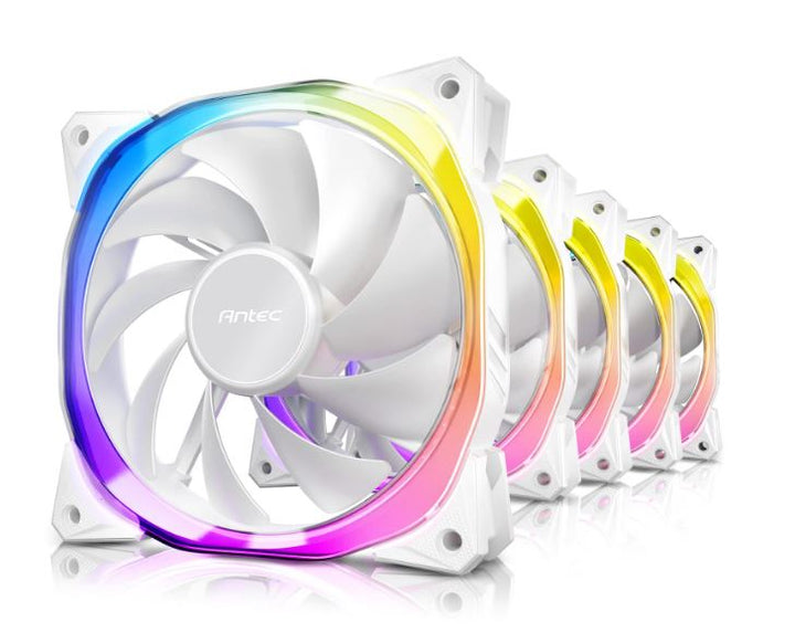 Antec Fusion 5x 120mm ARGB PWM HB white Fans + ARGB Controller