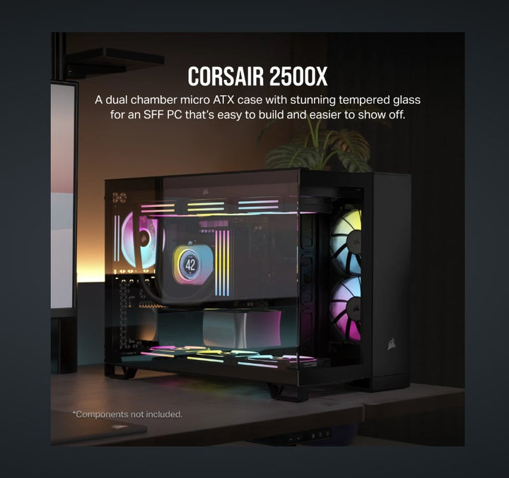 CORSAIR 2500X Tempered Glass mATX