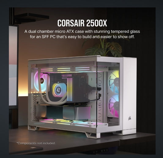 CORSAIR 2500X Tempered Glass mATX