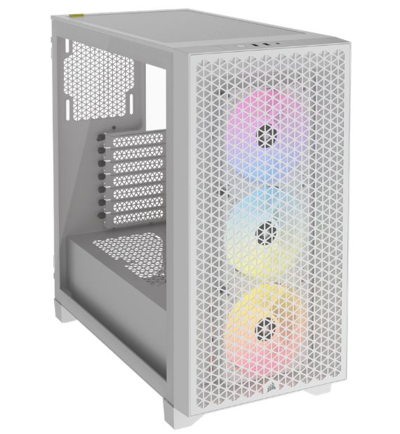 Corsair Carbide Series 3000D RGB Solid Steel Front ATX Tempered Glass White