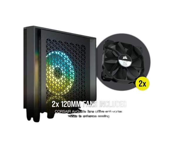 Corsair iCUE 4000D RGB Airflow Mesh Front Panel Mid-Tower