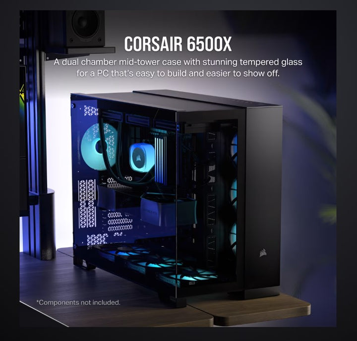 CORSAIR 6500X Tempered Glass ATX Mid-Tower