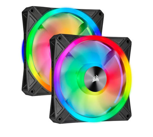 Corsair QL140 RGB Dual Fan Kit with Lighting Node Core