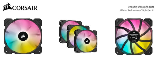 Corsair Black SP120 RGB ELITE