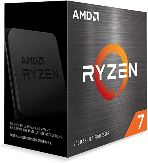 AMD Ryzen 7 5800X Zen 3 CPU 8C/16T TDP 105W Boost Up To 4.7GHz Base 3.8GHz Total Cache 36MB No Cooler (RYZEN5000)(AMDCPU)