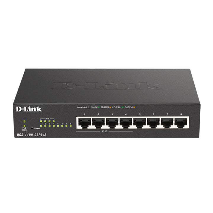 D-Link 8-Port Gigabit Smart Managed PoE Switch with 4 PoE ports