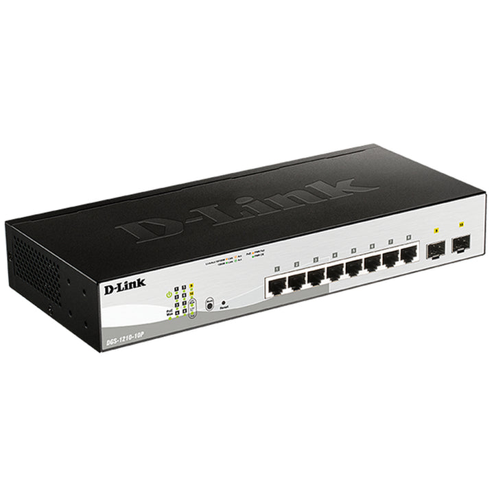 D-Link 10-Port Gigabit Smart Managed PoE Switch with 8 PoE RJ45