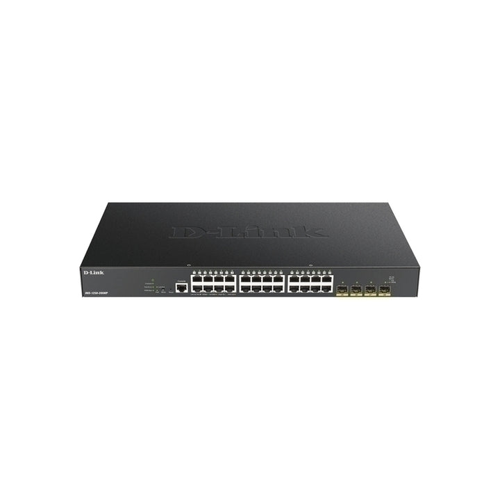 D-Link 28-Port Gigabit Smart Managed PoE Switch with 24 RJ45 and 4 SFP+ 10G Ports