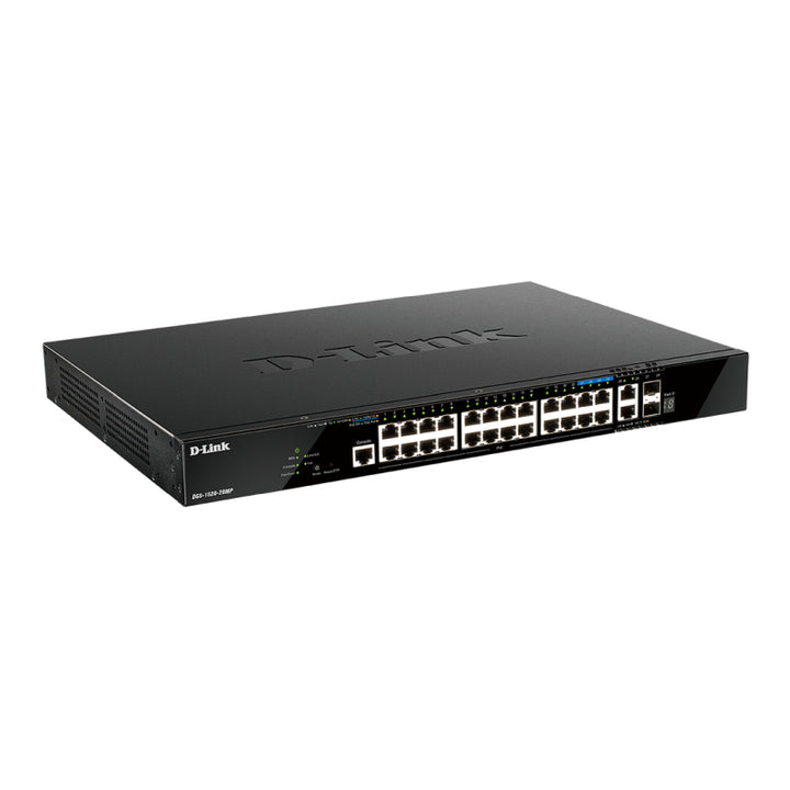 D-Link 28-Port Gigabit Smart Managed Stackable Layer 3 Switch with 4 10Gb Ports