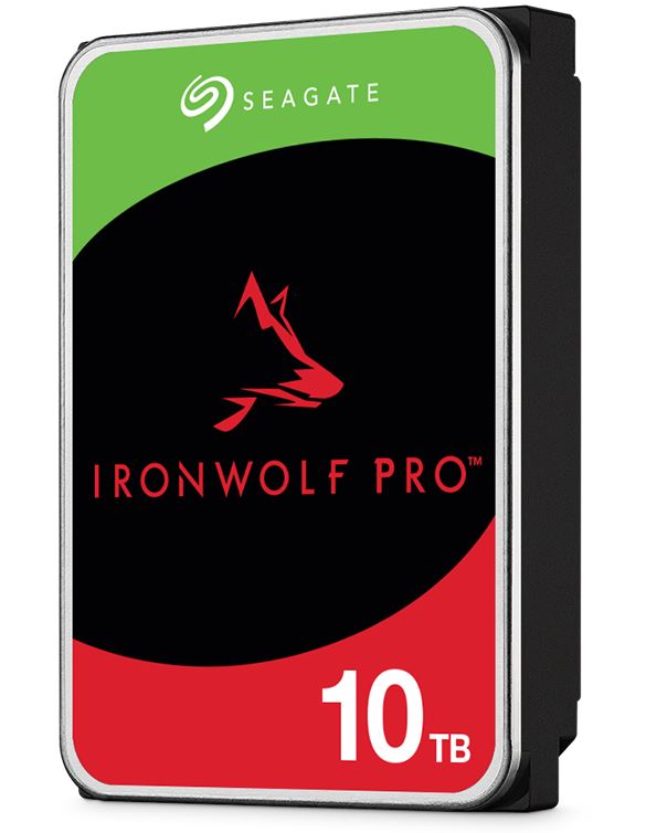 Seagate 10TB 3.5' IronWolf Pro NAS  SATA Hard Drive (ST10000NT001) -5-year limited warranty -6Gb/s Connector - CMR Recording Technology