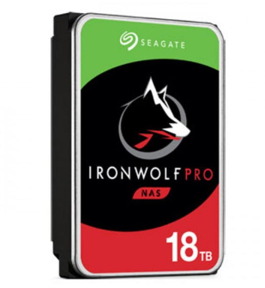 Seagate ST18000NT001 18TB IronWolf Pro 3.5' SATA NAS Hard Drive Manufacturer Warranty: 5 Years Limited Warranty