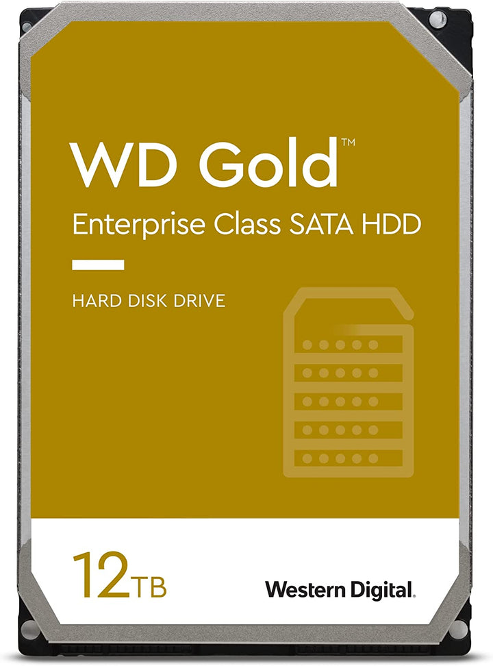 Western Digital 12TB WD Gold Enterprise Class Internal Hard Drive - 3.5' SATA 6Gb/s 512e -Speed: 7