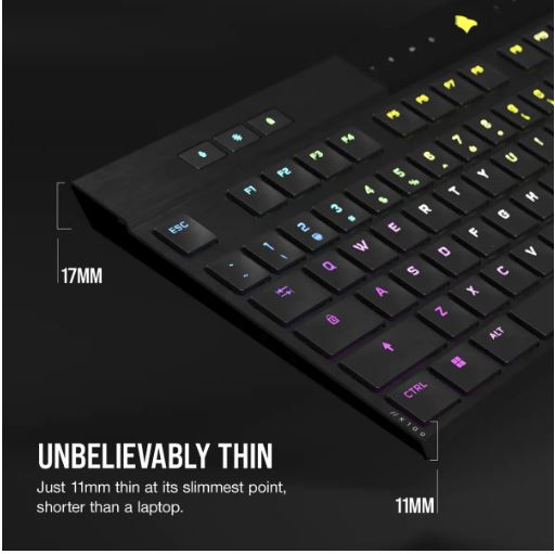 CORSAIR K100 RGB AIR Wireless Ultra-Thin Mechanical Gaming Keyboard